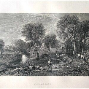 1844 Mill Monach On The Coil Engraving Victorian Scotland Scottish Hiker DWSS21
